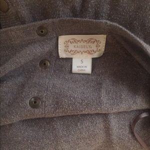 Small grey botton up shirt